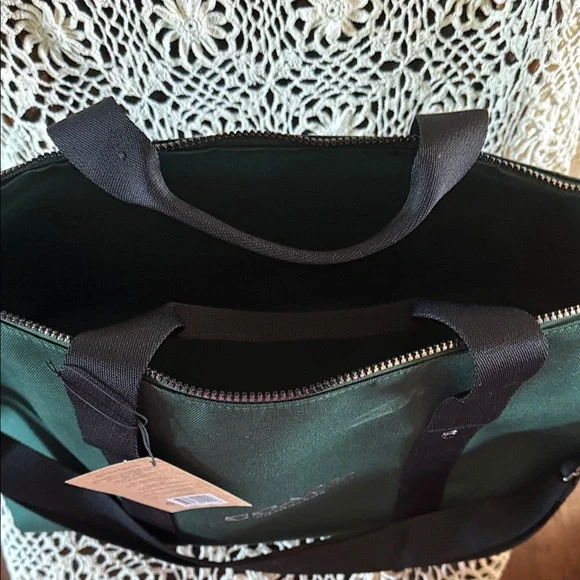 Coach Men's Duffel Bag in Green and Black - Picture 4 of 6